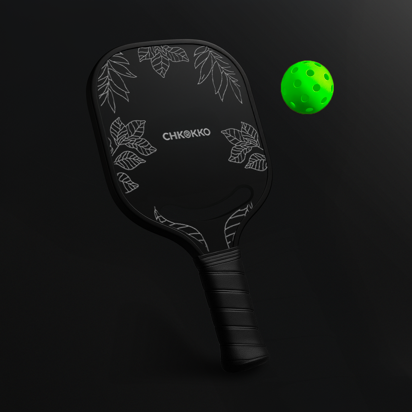 Chkokko Leaf Design Silver Paddle