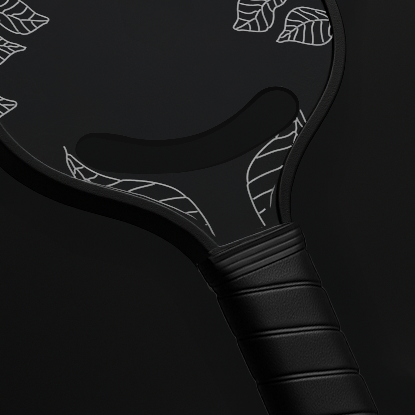 Chkokko Leaf Design Silver Paddle
