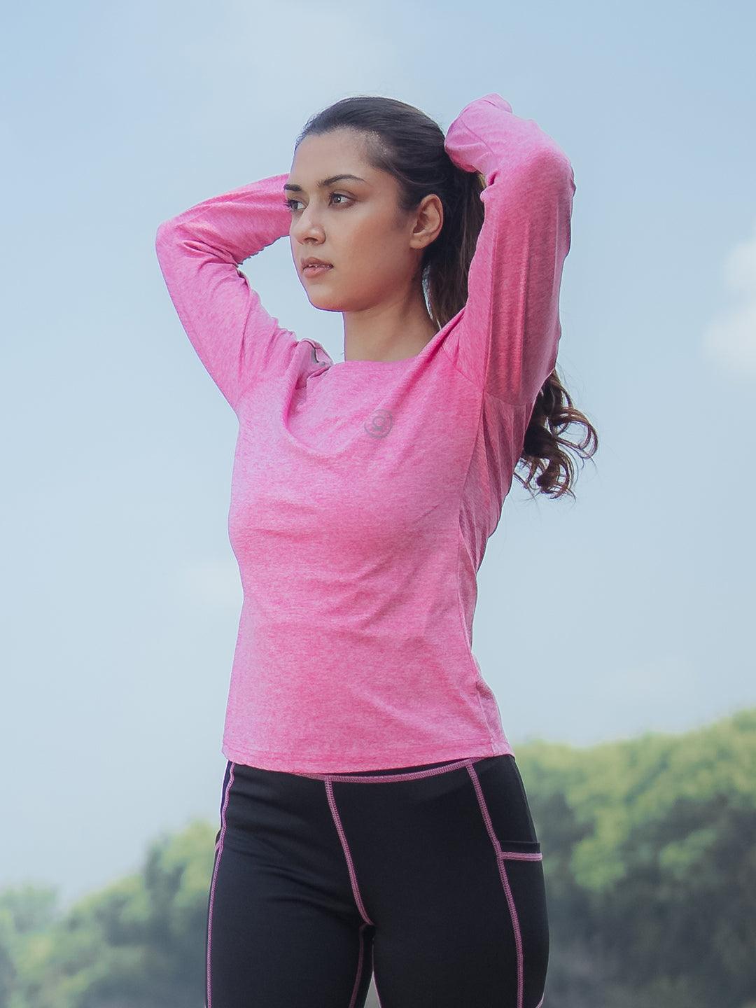 Women's Full Sleeves Gym Sports T-Shirt | CHKOKKO - Chkokko