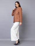 Women Single Breasted Woolen Stylish Overcoat