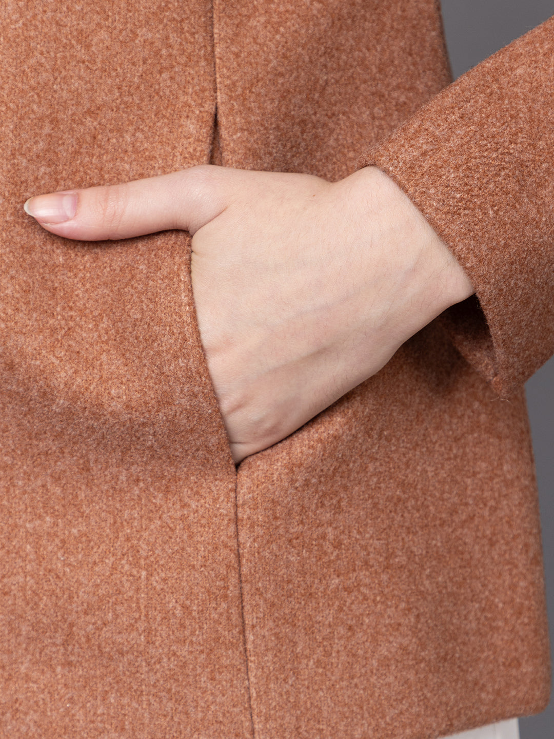 Women Single Breasted Woolen Stylish Overcoat