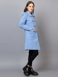 Women Long Sleeves Double-Breasted Overcoat