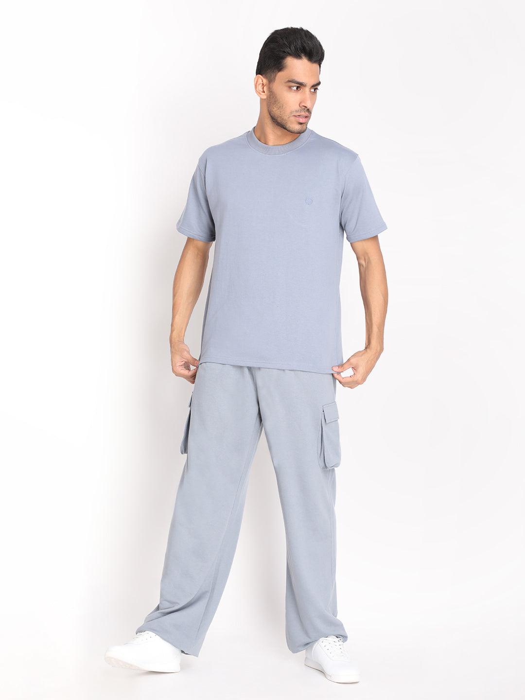 Men's Slate Grey Baggy Co-Ord Sets | CHKOKKO