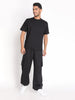 Men's Black Baggy Co-Ord Set