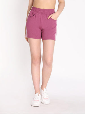 Men's Onion Pink Beige Casual Shorts | CHKOKKO