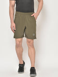 Men's Olive Sports Running Workout Shorts