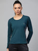 Women's Round Neck Active Wear Sports T-Shirt | CHKOKKO