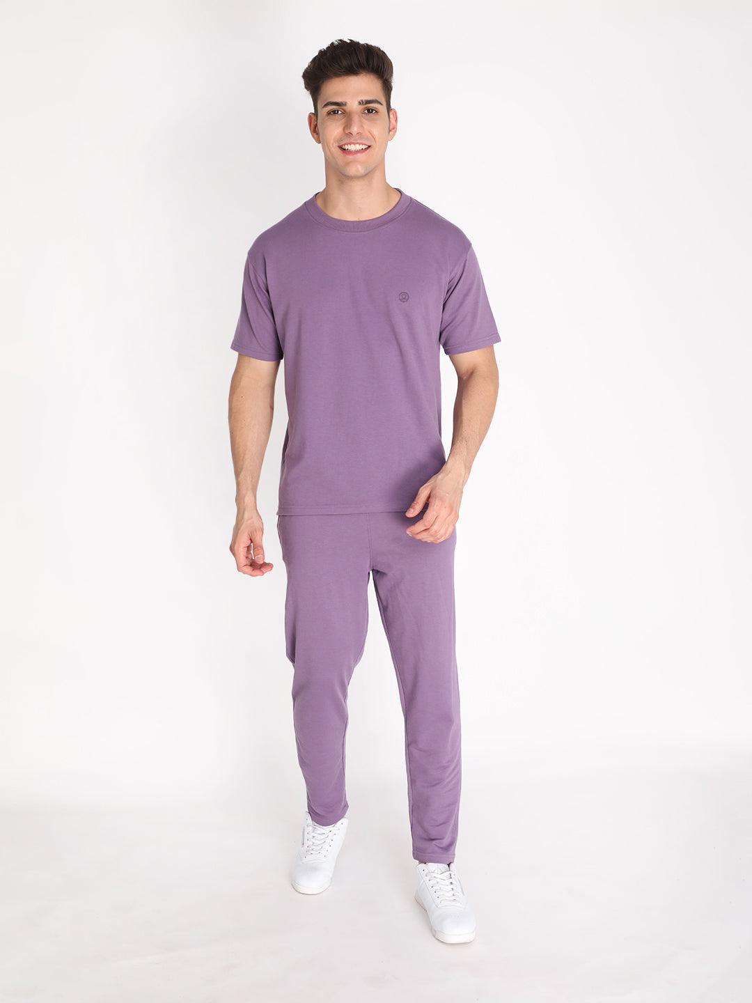 Men's Purple Regular Co-Ord set | CHKOKKO