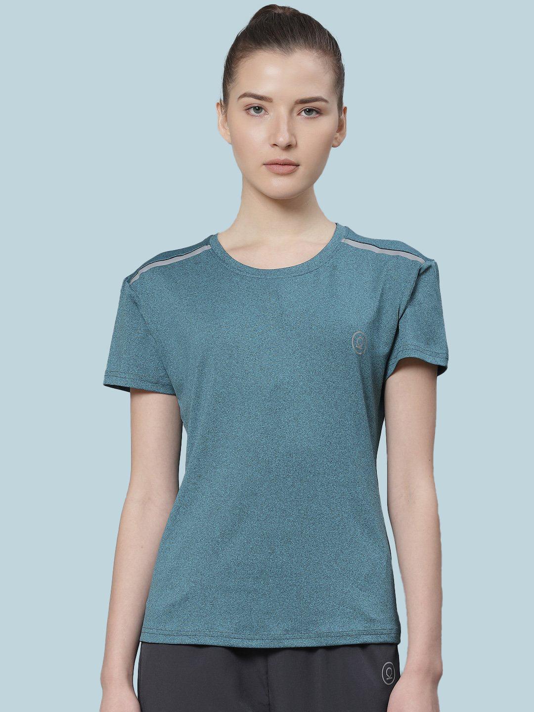 Women's Pine Green Gym T-shirt | CHKOKKO