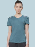 Women's Pine Green Gym T-shirt | CHKOKKO