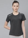 Women's Round Neck Active Wear Sports T-Shirt | CHKOKKO