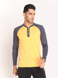 Men's Mustard Dark Grey GYm T-shirt
