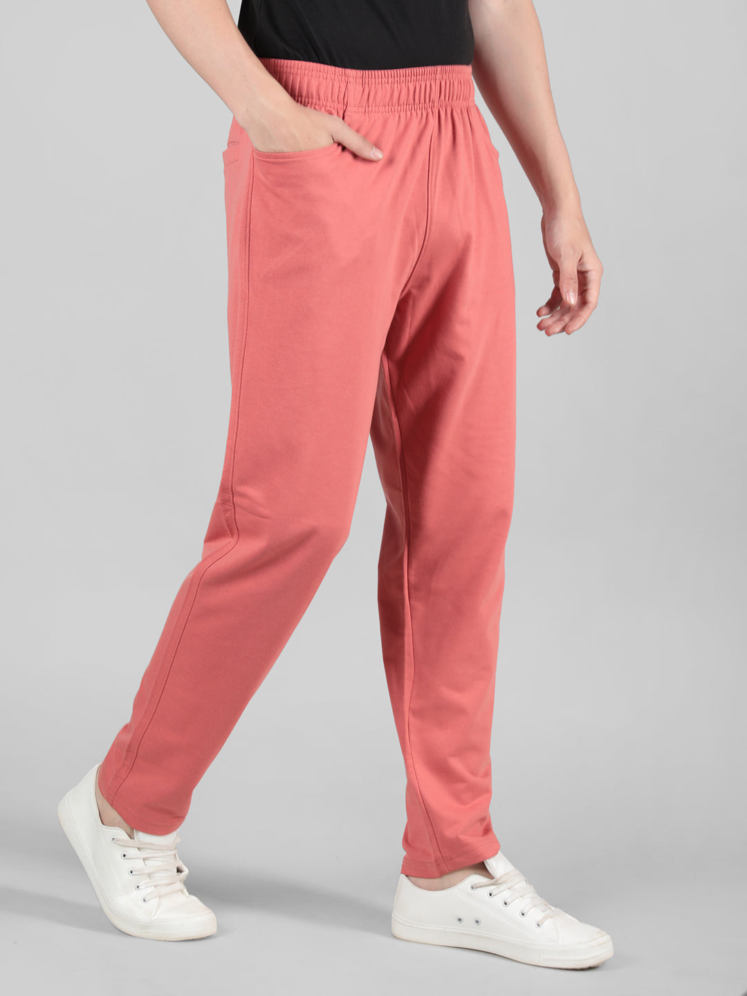 Men Salmon Trackpant Lower with Pocket