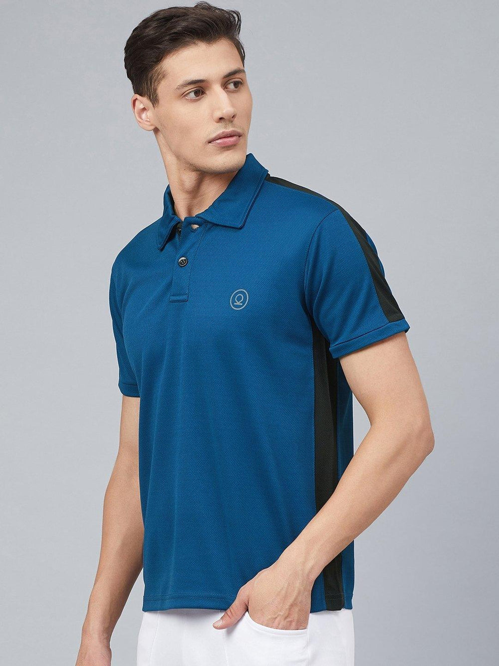 Men's Regular Dry Fit Gym Sports T-Shirt Indigo