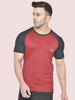 Men's Solid Raglan Dry Fit Gym T-Shirt | CHKOKKO