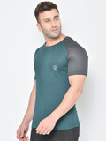 Bottle Green Dark Grey