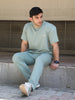Men's Green Regular Co-Ord Set