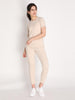 Women's Beige Regular Co-Ord Set