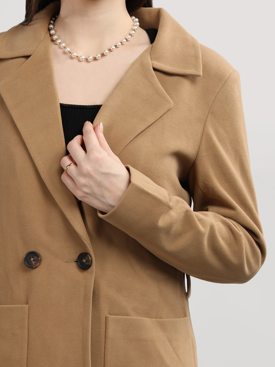 Women Double Breasted Coat