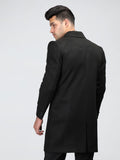 Men Double Breasted Long Coat