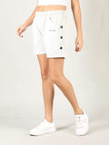 Women Solid Cotton Shorts | CHKOKKO - Chkokko