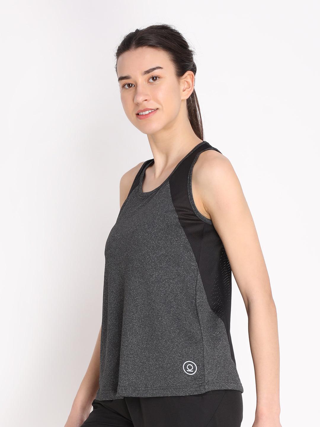 Women's Anthra Gym Tanktop Sleeveless Sports Vest | CHKOKKO