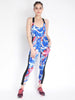 Women's Printed Yoga Workout Basic Jumpsuit | CHKOKKO