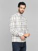 Men Checked Woolen Tweed Pea Coat
