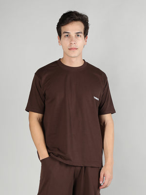 Men's Terry Cotton Loose Fit Half Sleeves T-Shirt