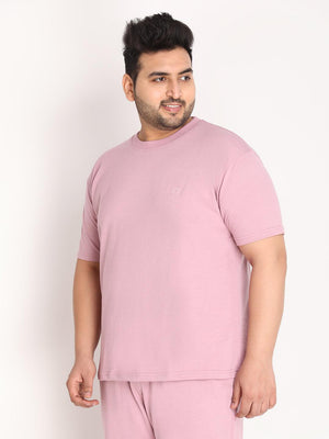 Men's Pink Half Sleeves T-shirt