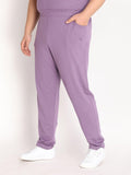 Men's Purple Plus Size Trackpant With Pocket | CHKOKKO