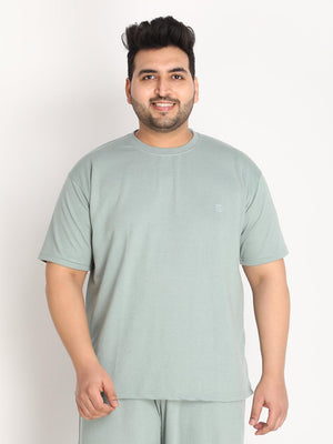 Men's Pstl Green Half Sleeves T-shirt