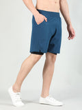 Men Running Sports Double Layered Shorts With Pocket | CHKOKKO - Chkokko