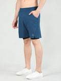 Men Running Sports Double Layered Shorts With Pocket | CHKOKKO - Chkokko