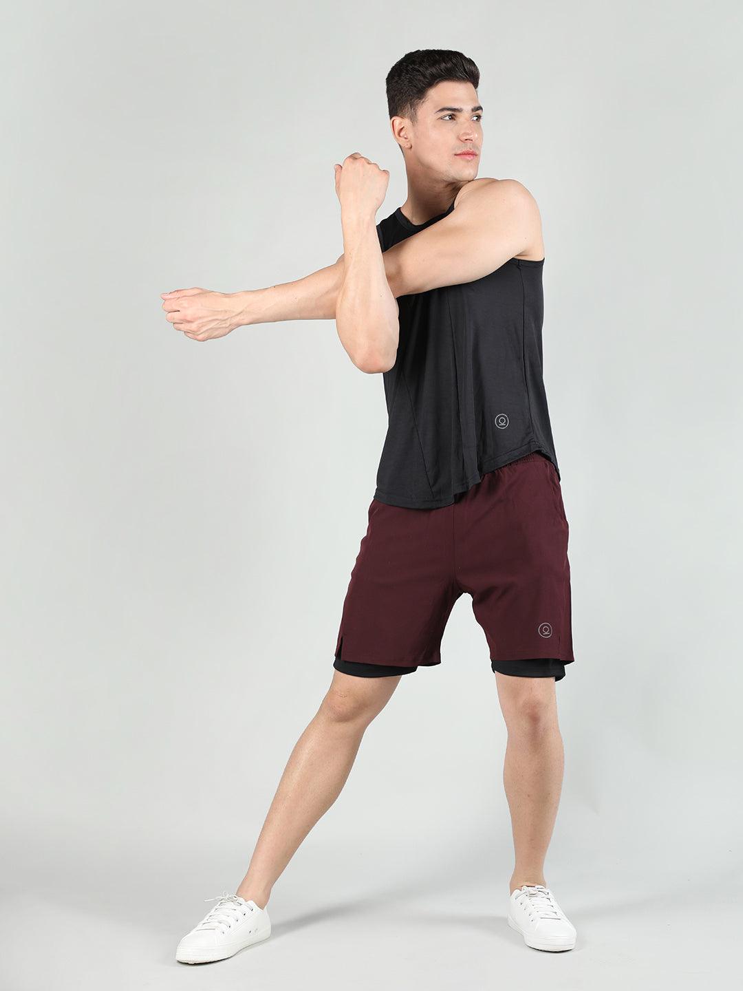 Men's Double Layered Sports Running Shorts | CHKOKKO - Chkokko
