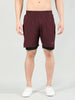 Men's Double Layered Sports Running Shorts | CHKOKKO
