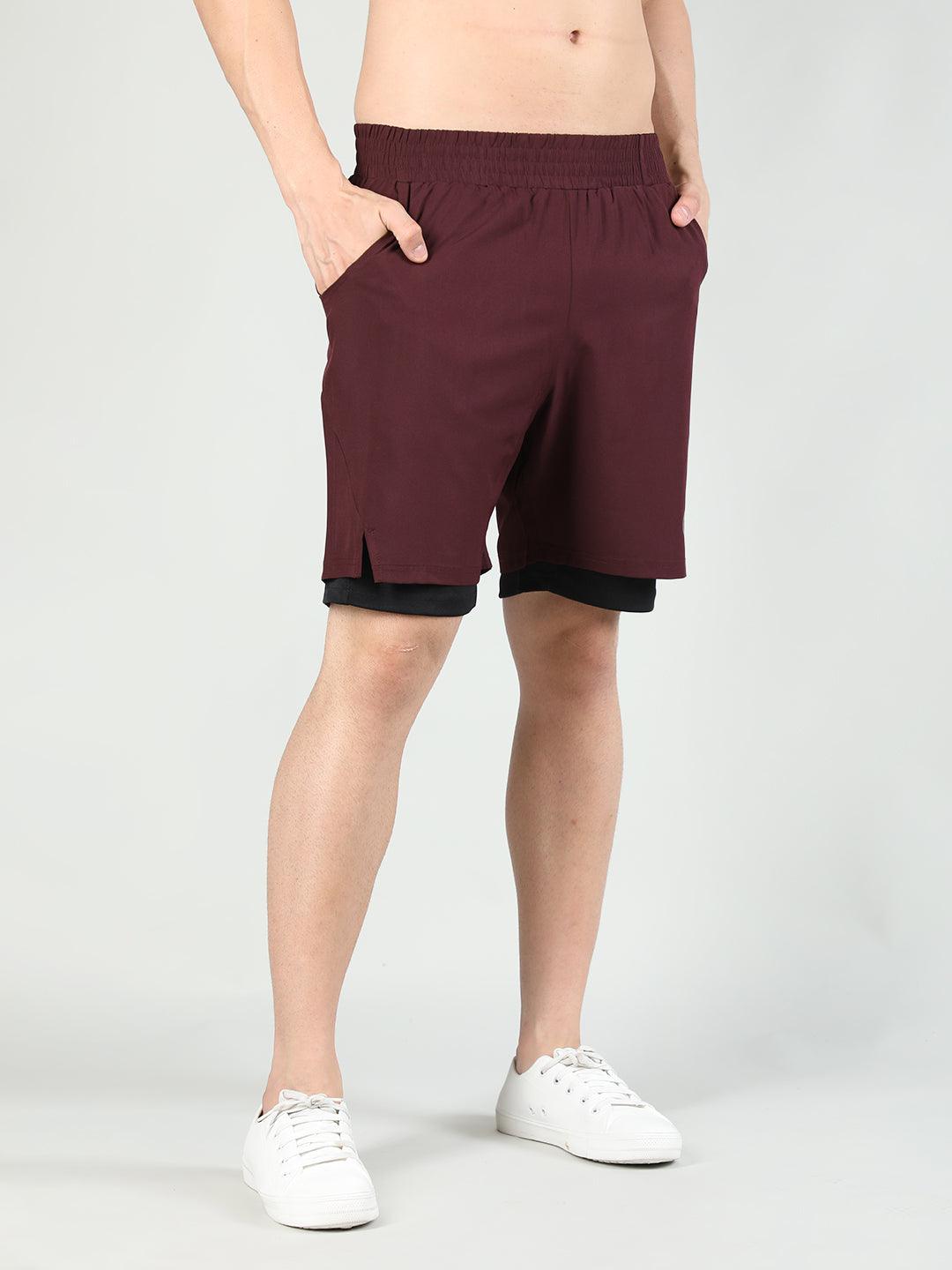 Men's Double Layered Sports Running Shorts | CHKOKKO - Chkokko