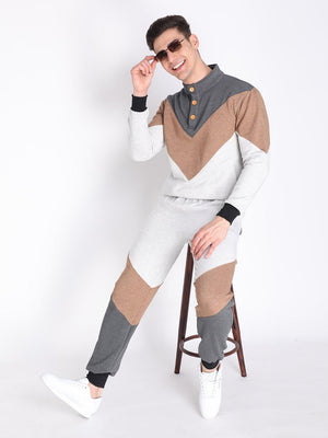 Dark Grey, Brown, Ecru