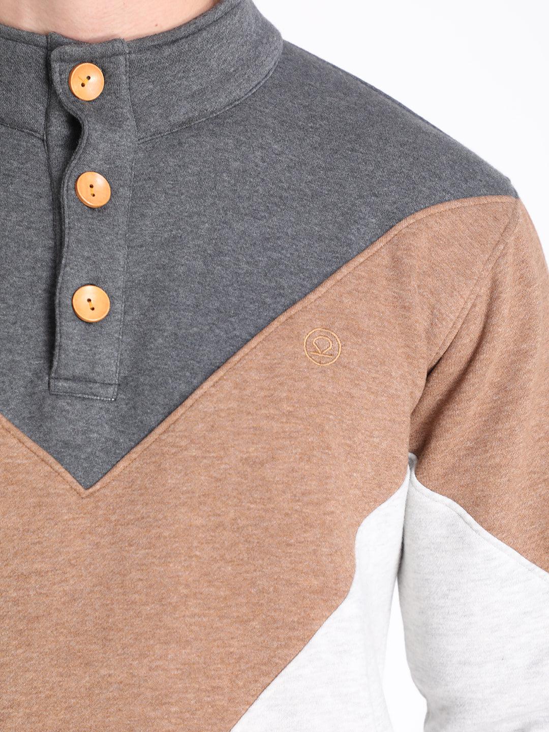 Dark Grey, Brown, Ecru
