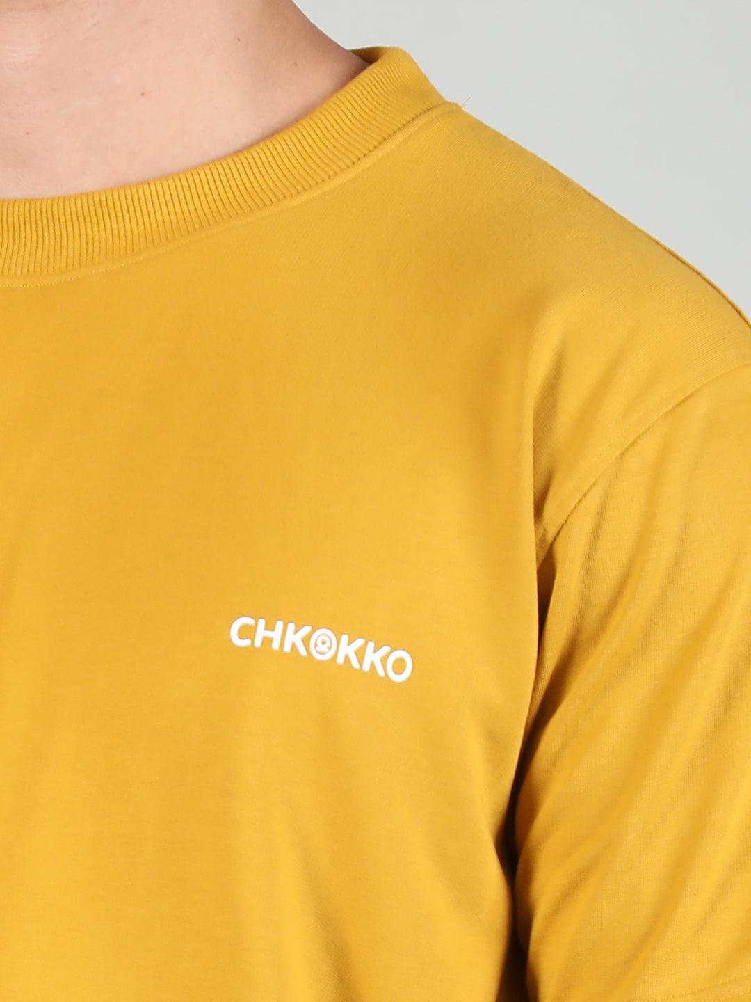 Men Mustard Co-Ord Set | CHKOKKO - Chkokko