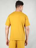 Men's Terry Cotton Loose Fit Half Sleeves T-Shirt | CHKOKKO - Chkokko