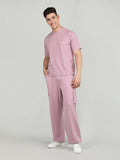 Men Pink Co-Ord Set | CHKOKKO - Chkokko