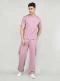 Men Pink Co-Ord Set | CHKOKKO - Chkokko