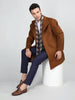 Men Long Coat Double Breasted 5 Button