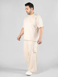 Men's Pstl Beige Co-Ord Set | CHKOKKO
