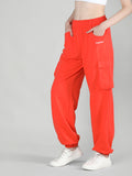 Women's Solid Cotton Trackpants