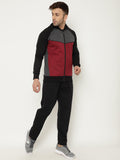 Black Dark Grey Maroon