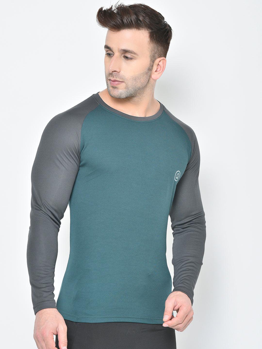 Bottle Green Dark Grey