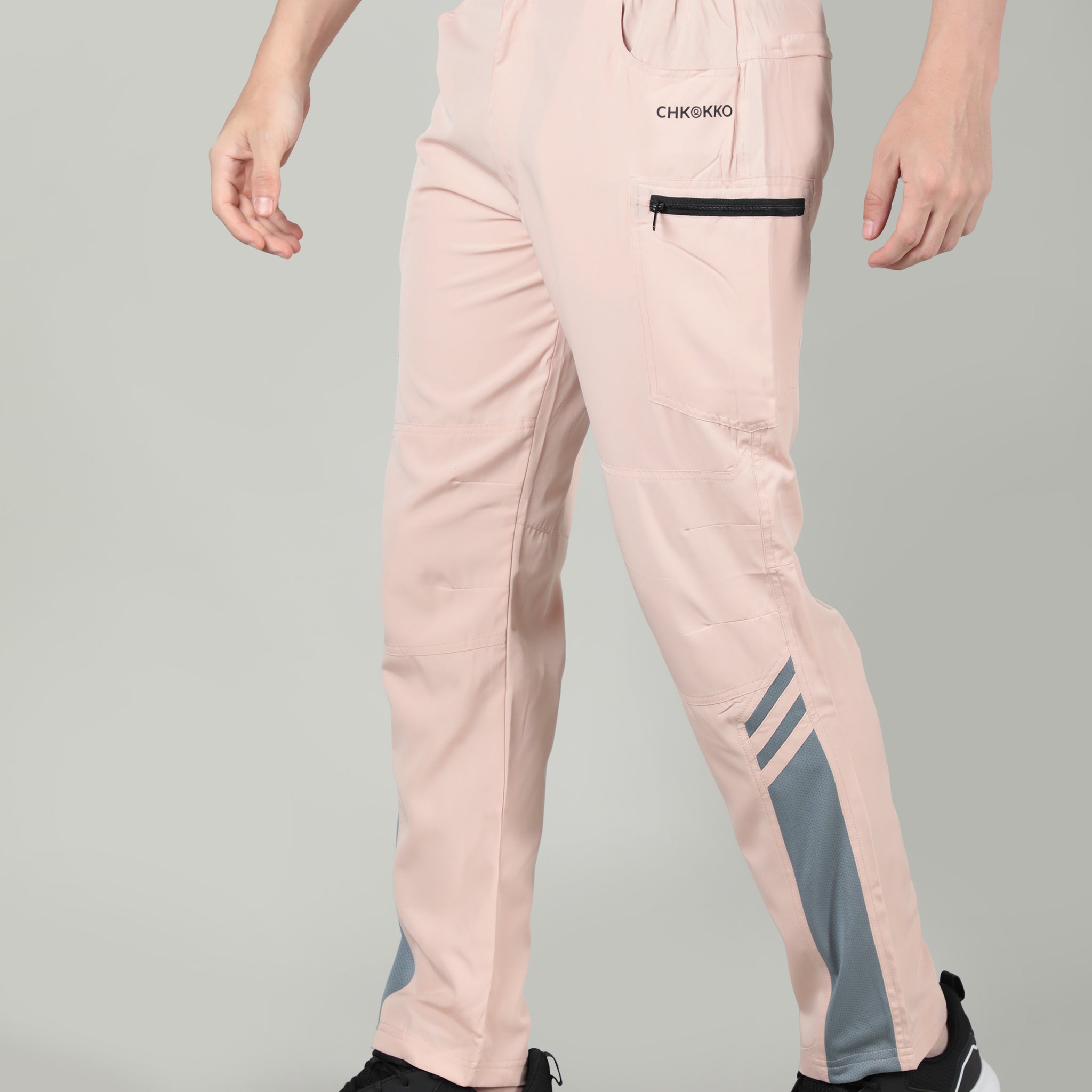 Men's BAbyPeach LightGrey Active Trouser