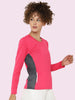 Women's Round Neck Activewear Sports T-Shirt | CHKOKKO